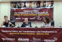 FENAMP participa do lançamento da Plataforma Política das Trabalhadoras e dos Trabalhadores do Sistema de Justiça Brasileiro no Rio de Janeiro